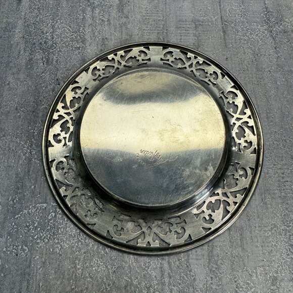 Vtg Roden Brother Sterling Silver Ashtray With Glass Insert 53 Grams 1.9 Fl Oz - Picture 9 of 11